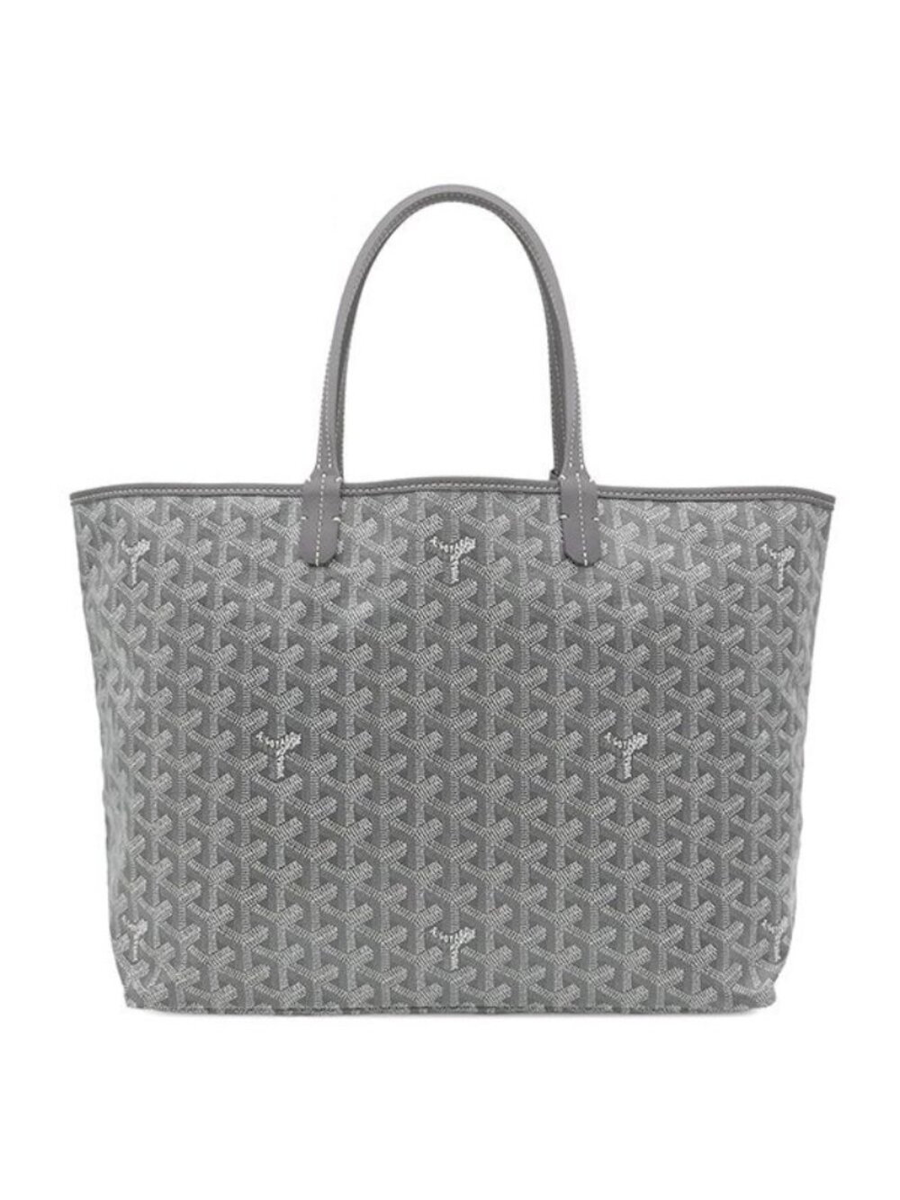 Goyard Tote Bag Saint Louis PM Canvas Din Chevroche Black Silver Reversible